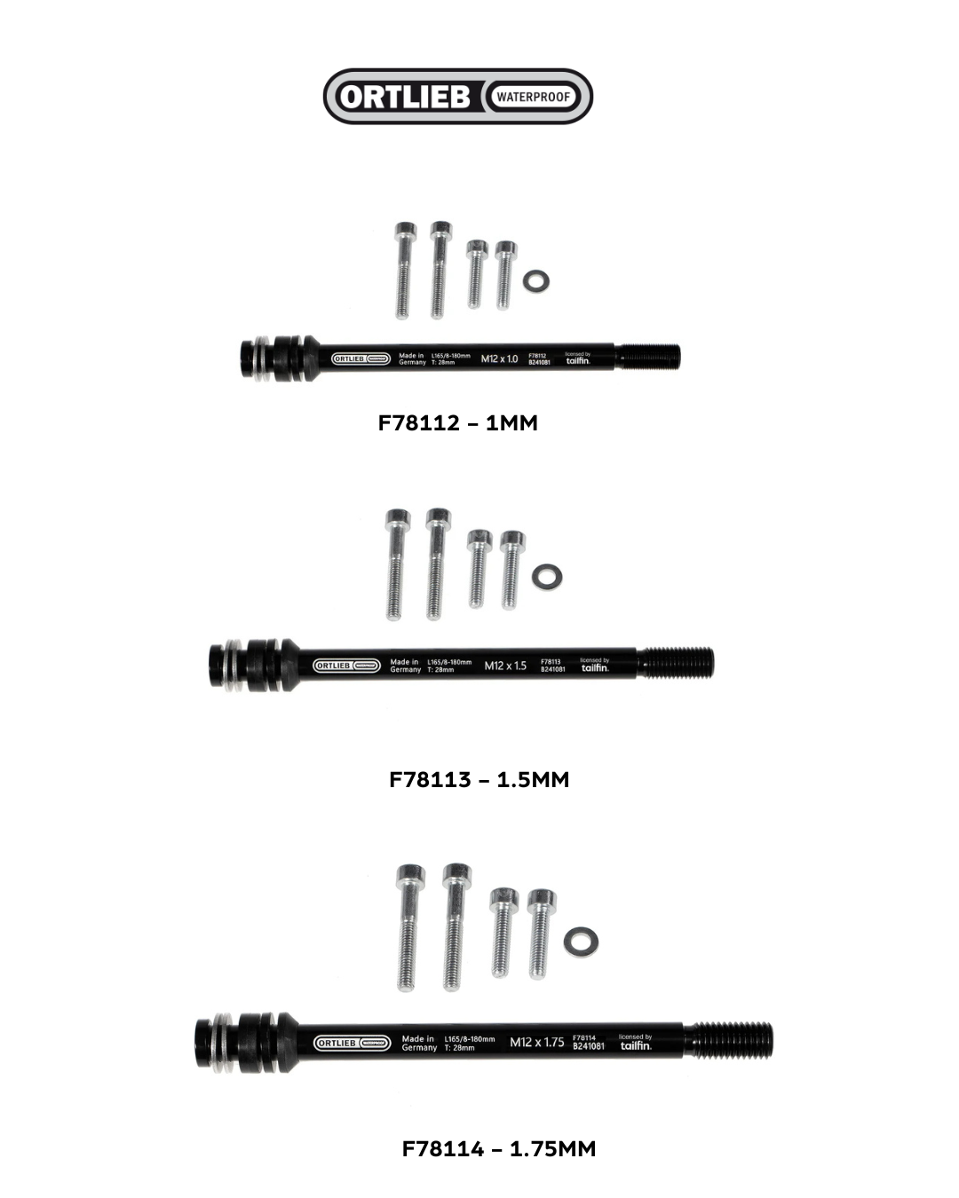 ORTLIEB THRU AXLE M6-CONNECTOR